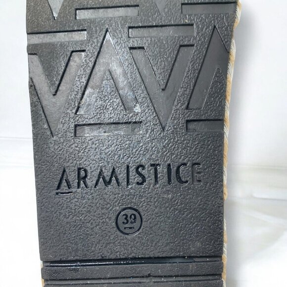 Armistice Womens Silver Adjustable Strap Cork & Rope Sandals Size 39/8.5 - Picture 3 of 8